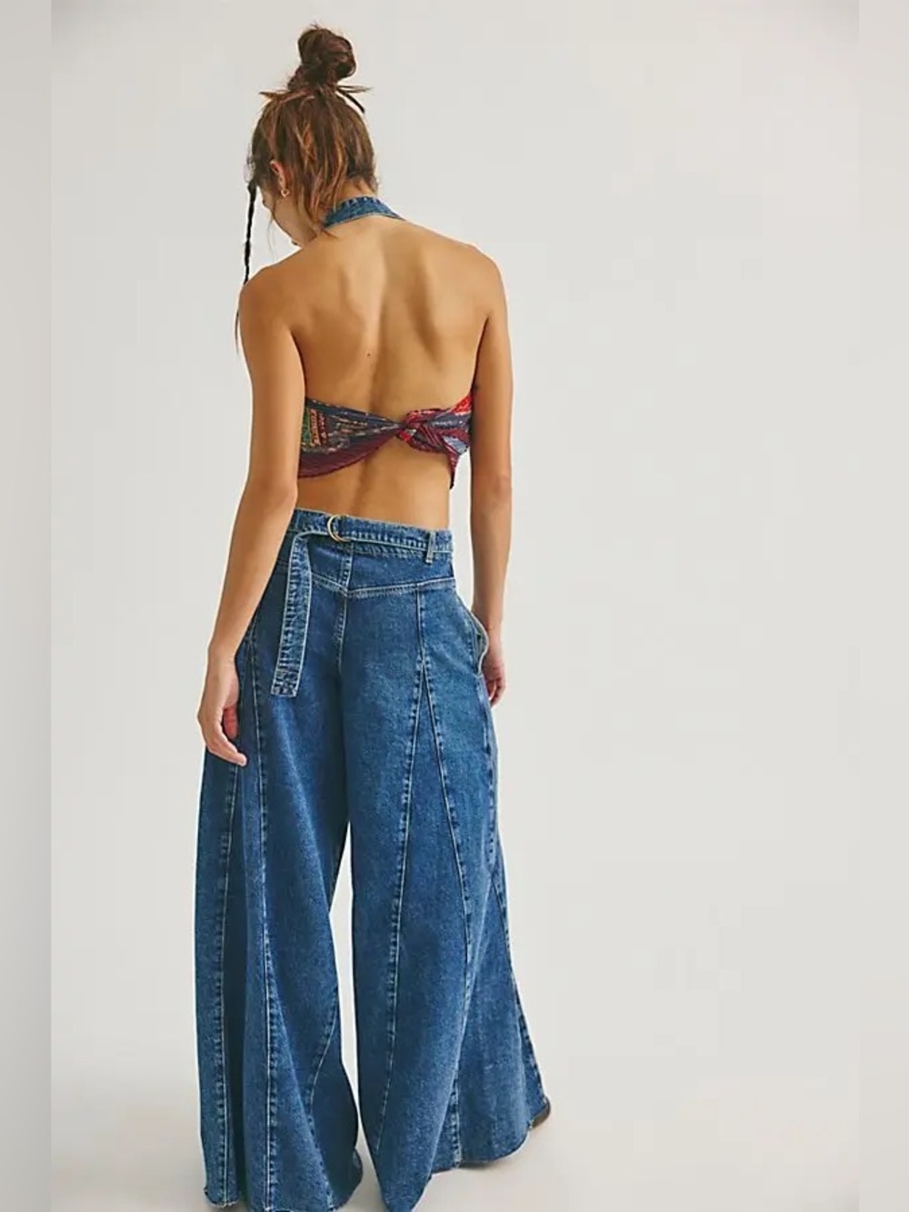 NWT! Free People We The Free Vista Apron Jumpsuit Sz 25/27/30/32 - Picture 2 of 4